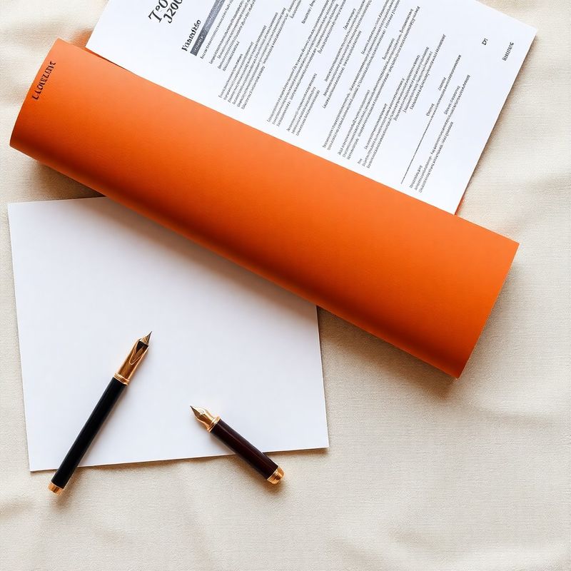 Overhead flat-lay of financial documents and a structured note prospectus on cream linen